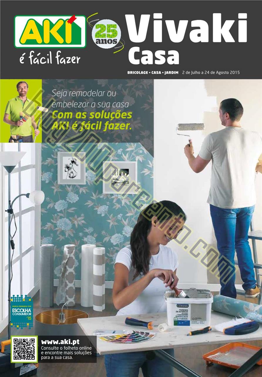 Novo Folheto AKI Casa Promoções até 24 agosto p