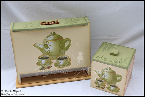 Caixa vertical para cápsulas Dolce Gusto e caixa de açúcar 