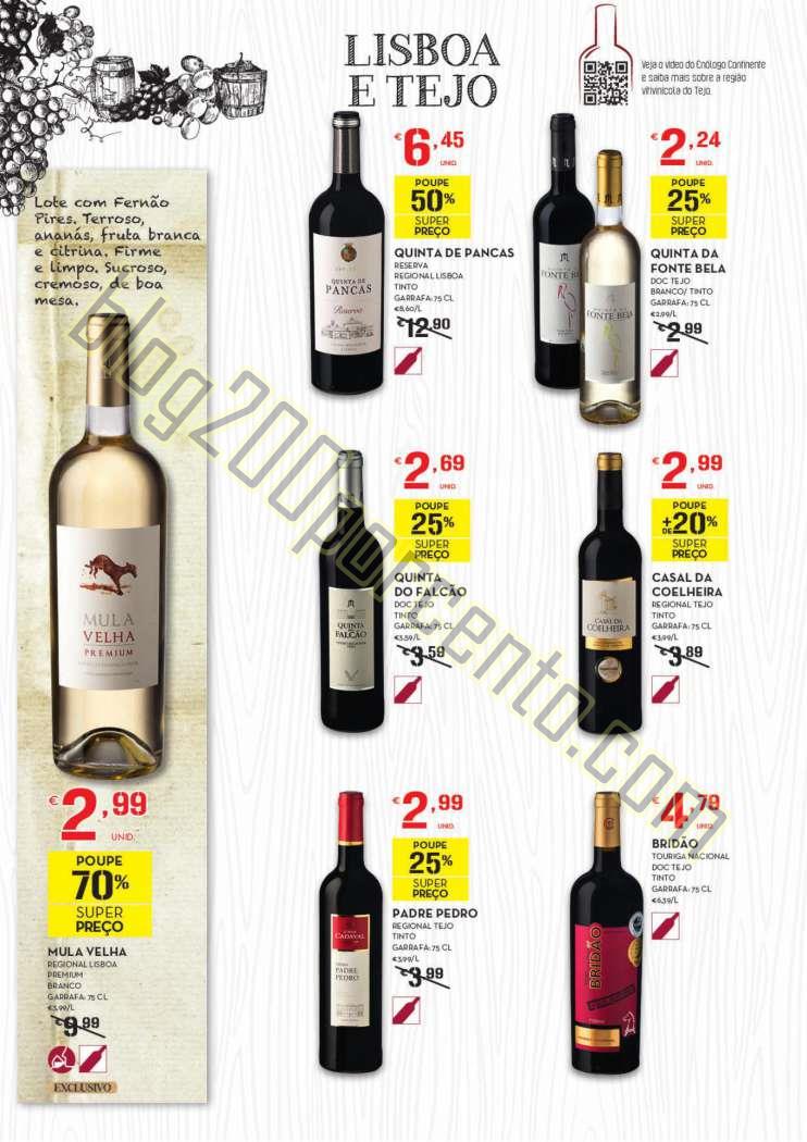 Antevisão Folheto CONTINENTE Vinhos de 29 setembr