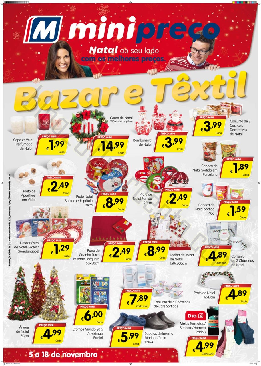 Antevisão folheto MINIPREÇO Bazar promoções de