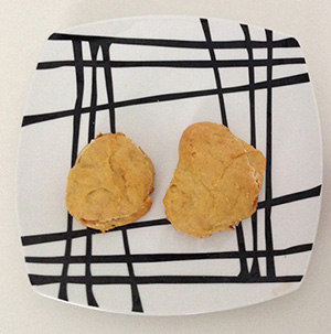 Brioches de laranja sem açúcar, recheados de manteiga de amendoim