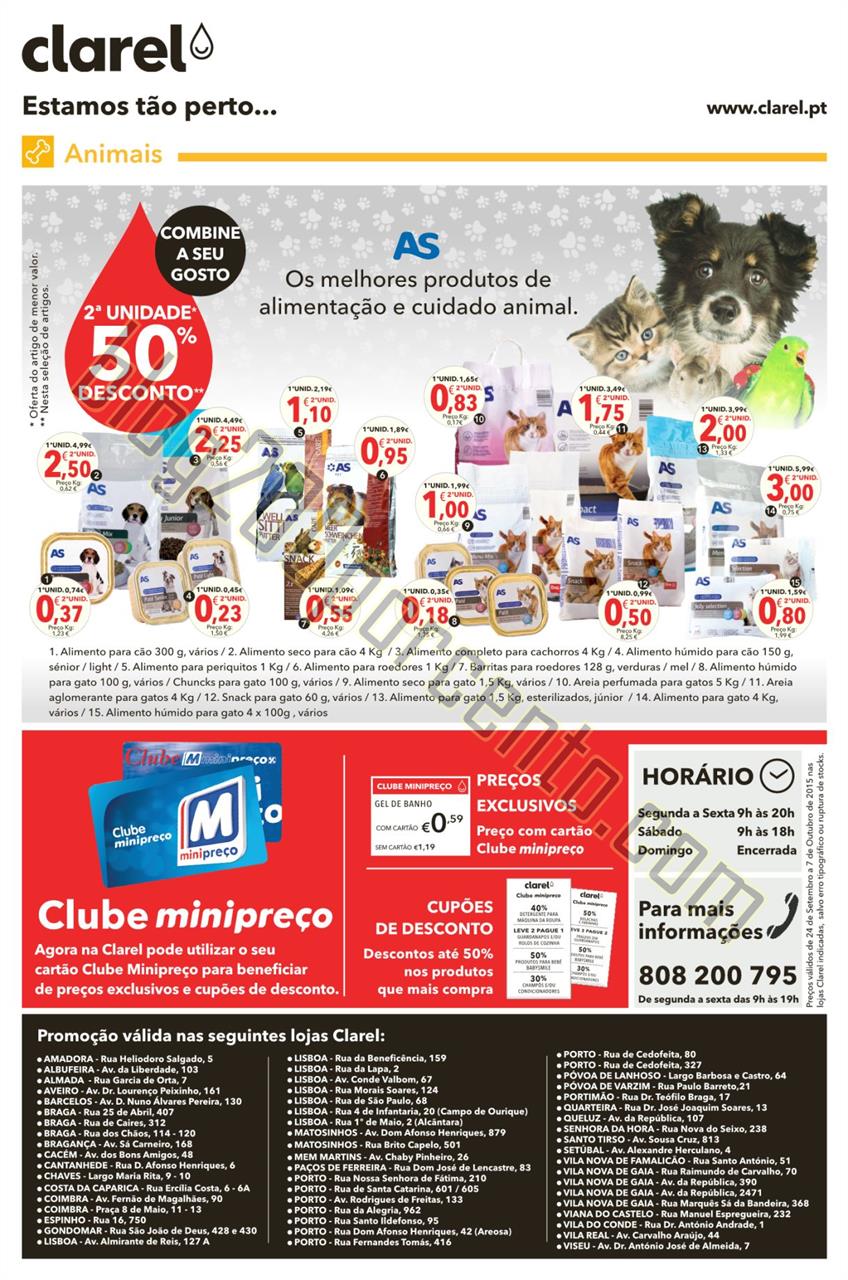 Antevisão Folheto CLAREL Promoções de 24 setemb