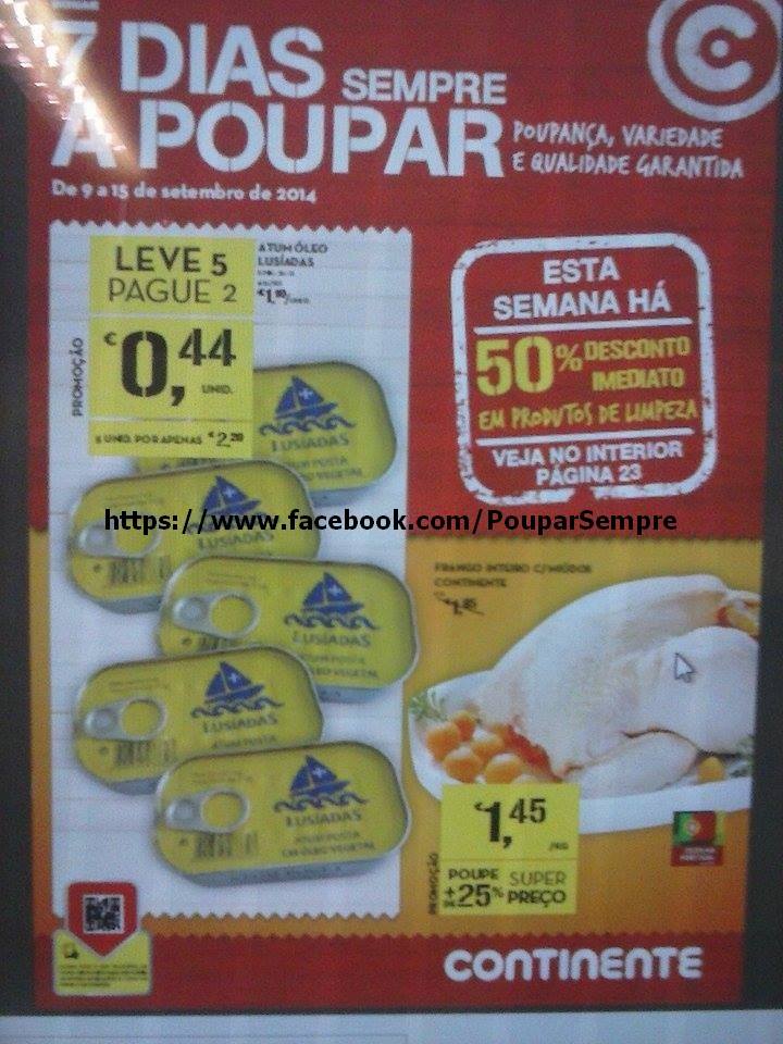 Antevisão Folheto CONTINENTE Promoções de 9 a 15 setembro