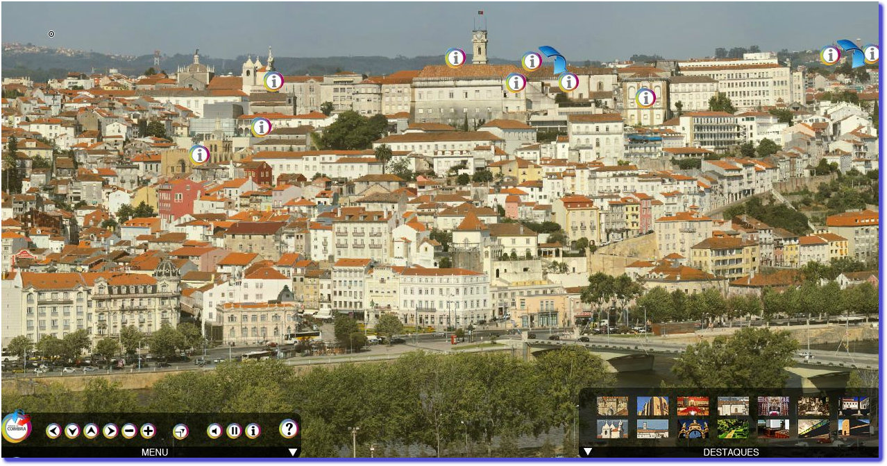 visita virtual fotografias panorâmicas coimbra turismo