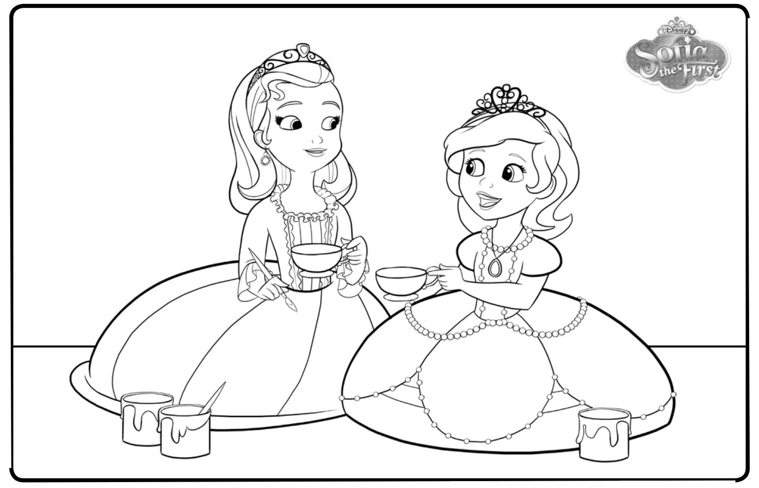 Desenhos de Princesa Sofia para Colorir e Imprimir 