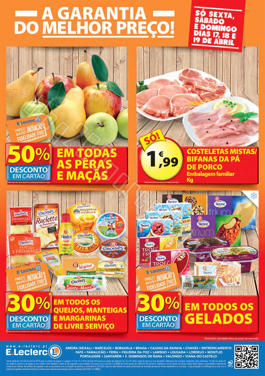 Antevisão Folheto E-LECLERC Promoções de 14 a 2