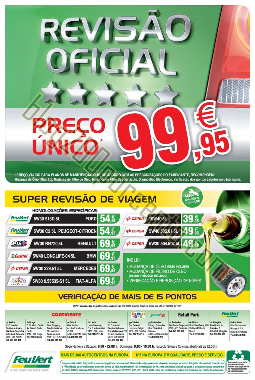 Antevisão Folheto FEU VERT Promoções de 27 julh