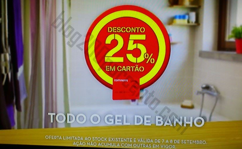 Avistamento 25% desconto  CONTINENTE dias 7 e 8 setembro
