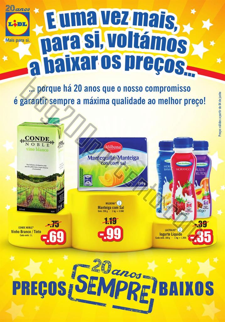 Antevisão folheto LIDL Baixa de preços a partir 