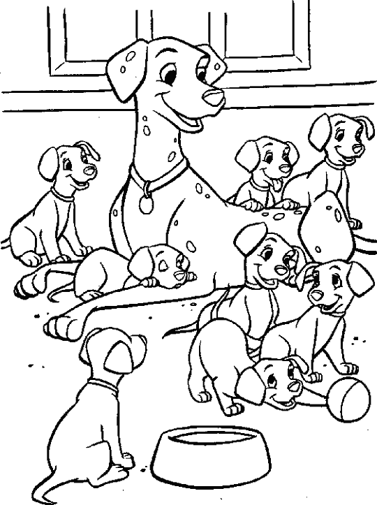 Desenhos para colorir, desenhar e pintar : Desenhos para colorir, cachorro  dalmatas