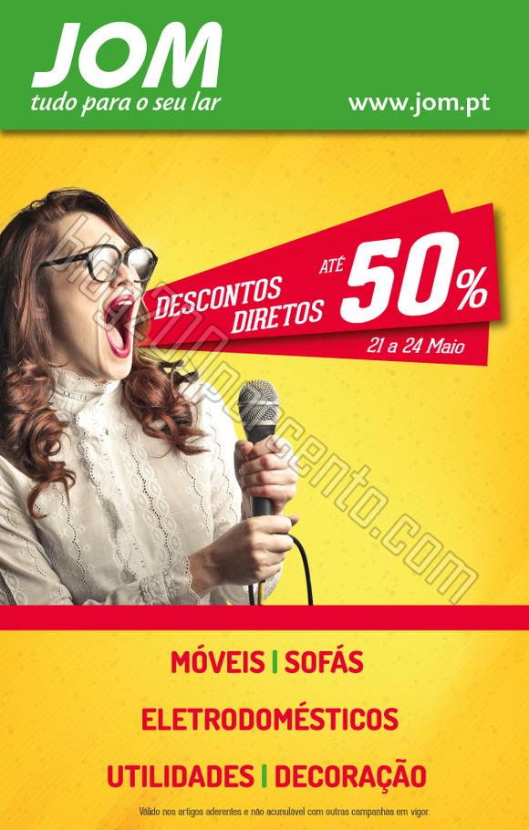Descontos até 50% JOM Fim de semana - de 21 a 24 