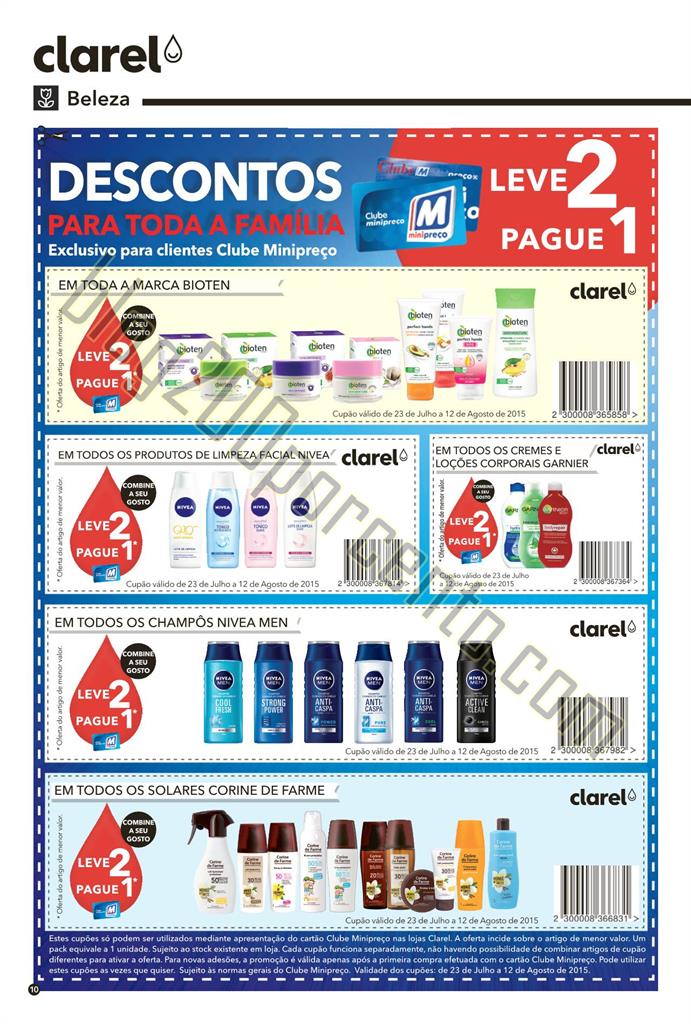 Antevisão folheto CLAREL Promoções de 23 julho 