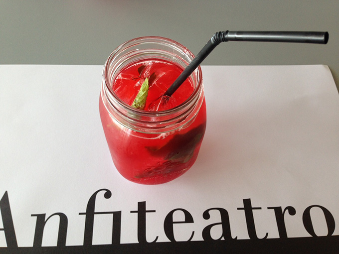 limonada de framboesa