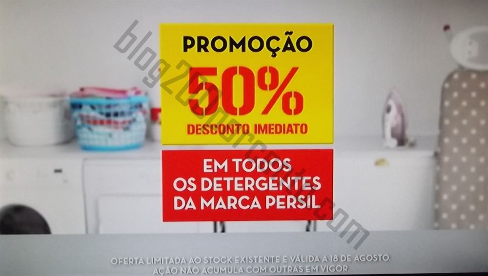 Avistamento 50% de desconto CONTINENTE Persil e DeltaQ