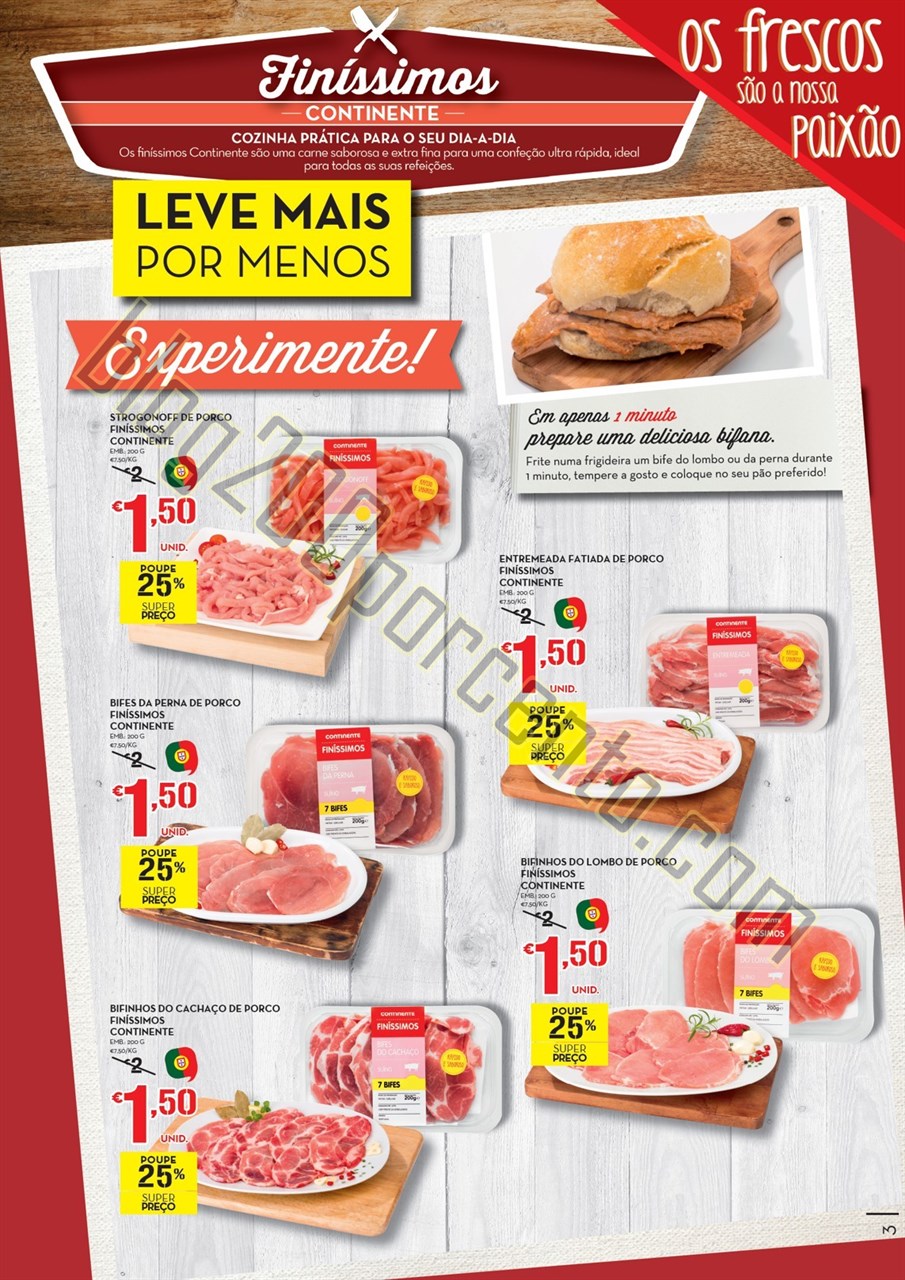 Antevisão Folheto CONTINENTE Promoções de 1 a 7