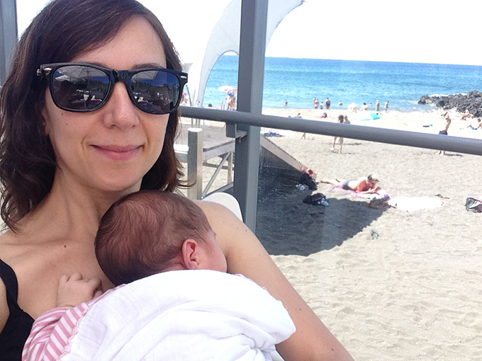 duas filhas pequenas