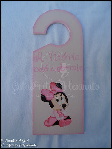 Caixa de recordações de bebé e placa porta 