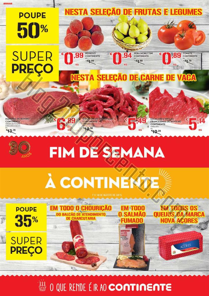 Antevisão Folheto CONTINENTE Frescos Fim de seman