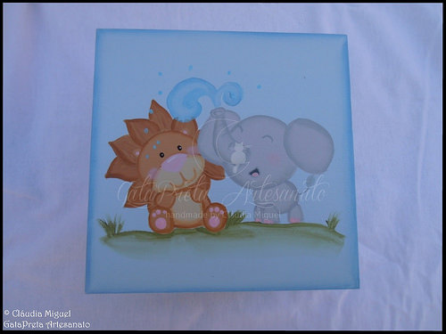 Caixa de recordações de bebé 