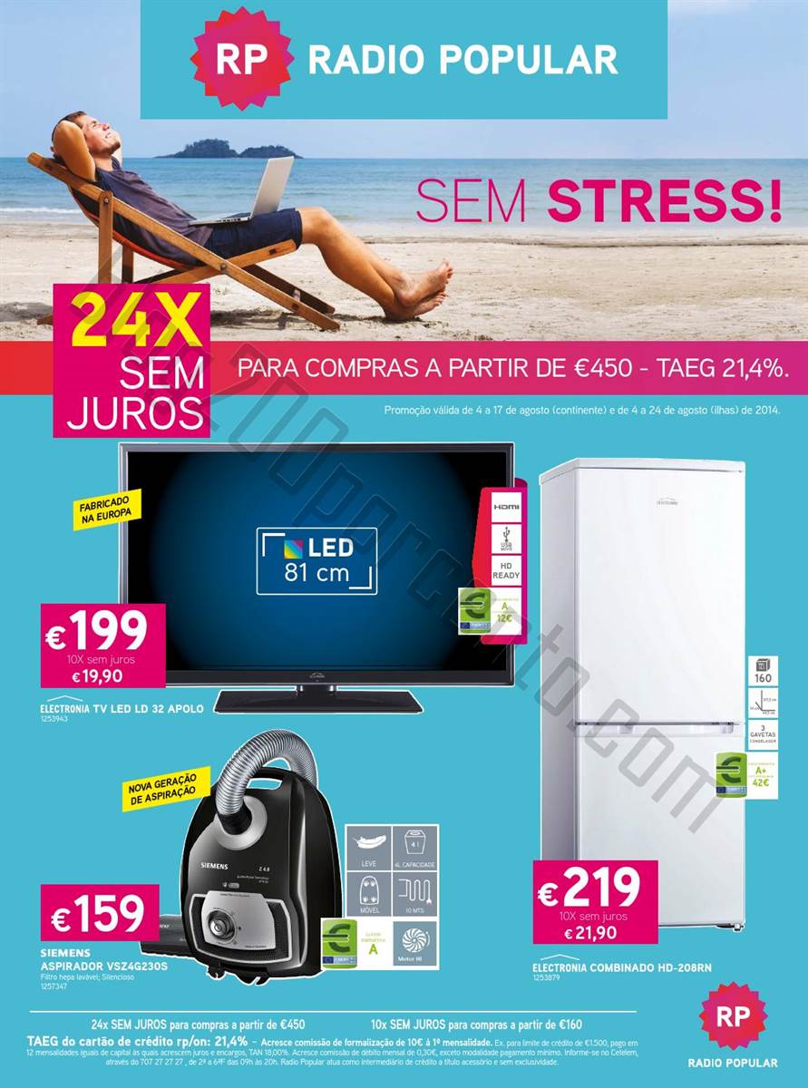 Novo Folheto RADIO POPULAR Promoções de 4 a 17 agosto