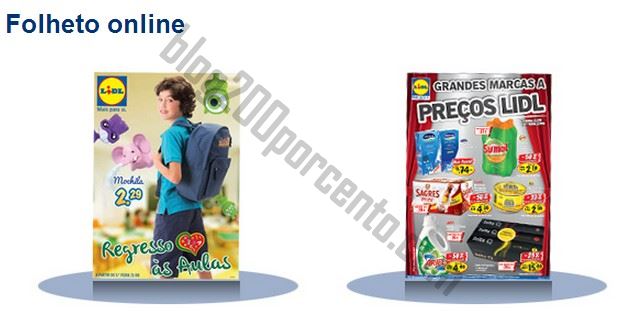 Novos folhetos LIDL online - Promoções Semana + Regresso às aulas