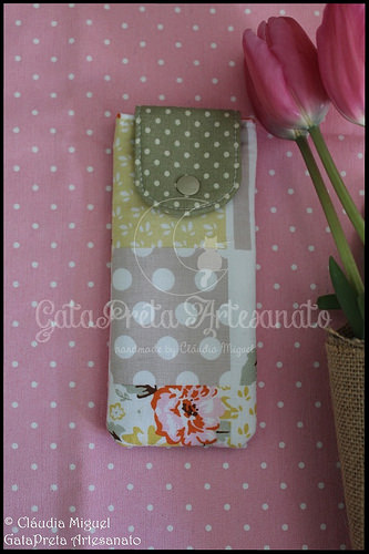 Capa para agenda A5, estojo e porta-chaves 