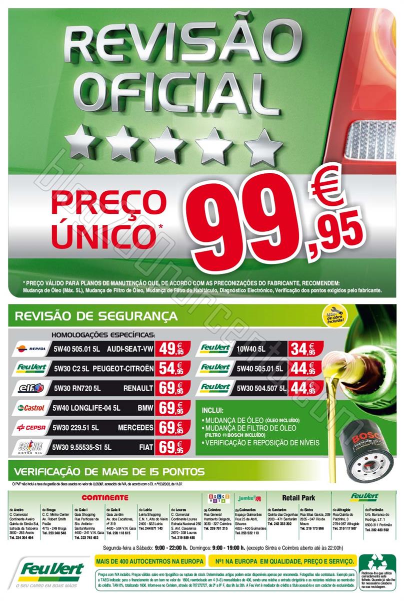Antevisão Folheto FEU VERT Promoções de 30 mar