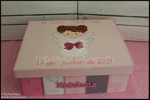 Caixa de batizado e moldura 