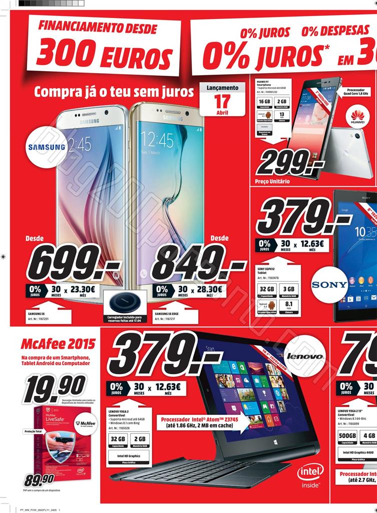 Antevisão Folheto MEDIA MARKT de 26 março a 1 ab