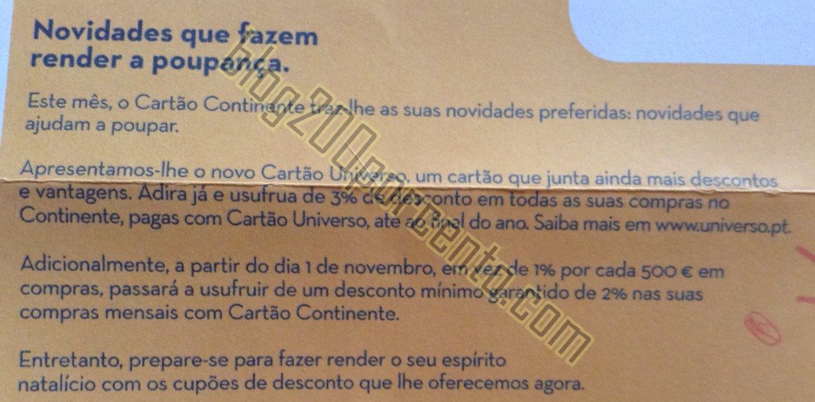 Mais novidades CONTINENTE para novembro - Blog 200% 