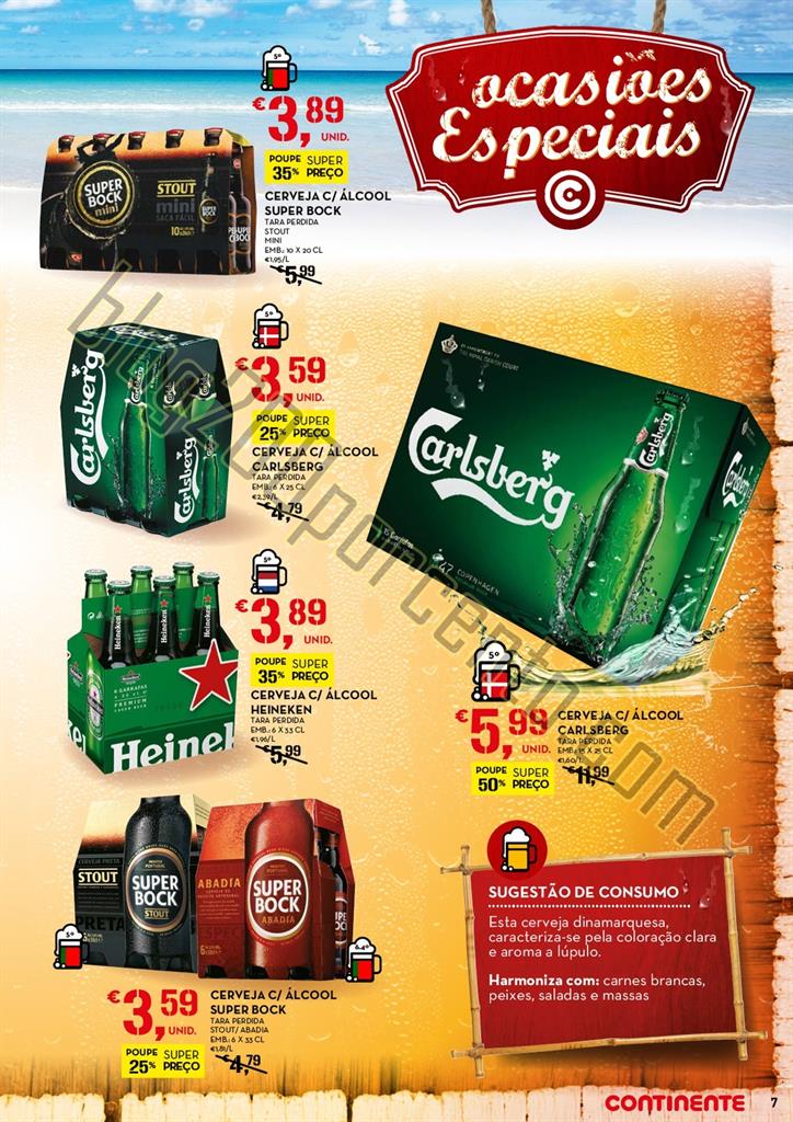 Novo Folheto CONTINENTE Cervejas e Mariscos até 2