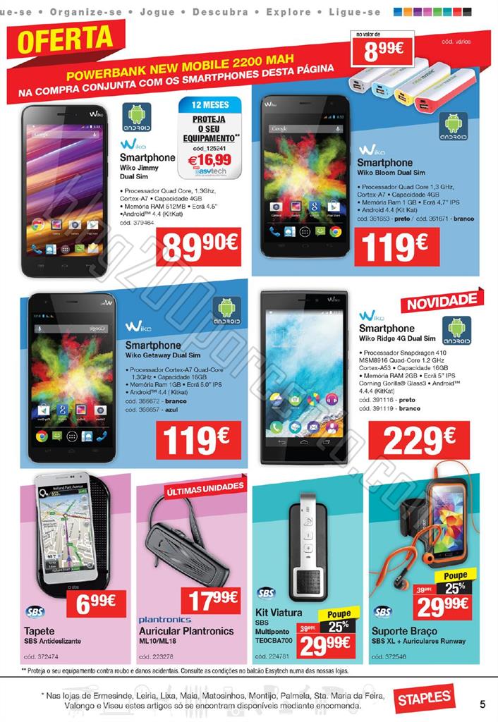 Antevisão folheto STAPLES Mobilidade de 19 a 31 m