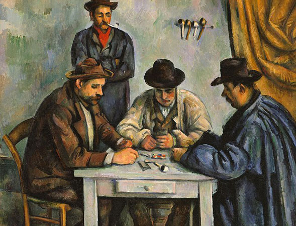 Paul Cézanne - the second version of The Card Pla