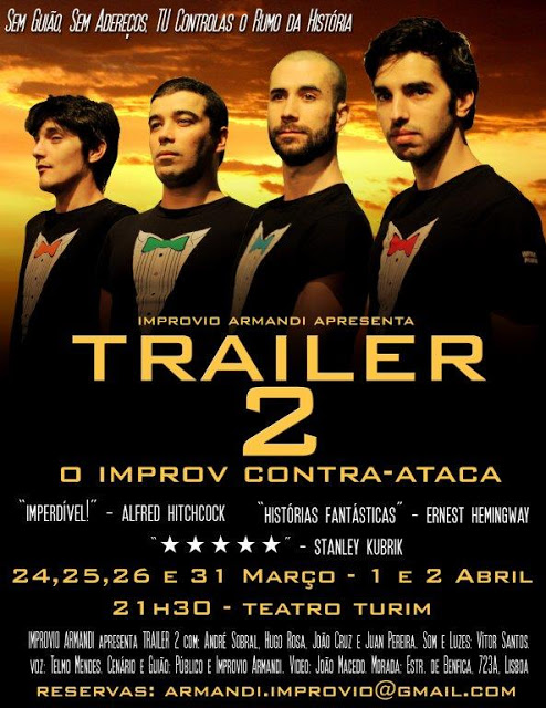 teatro turim + peça de teatro + teatro de improviso + Empovio Armandi + programas a dois + sugestões culturais