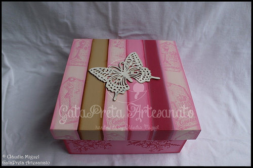 Caixa para lembranças de despedida de solteira 