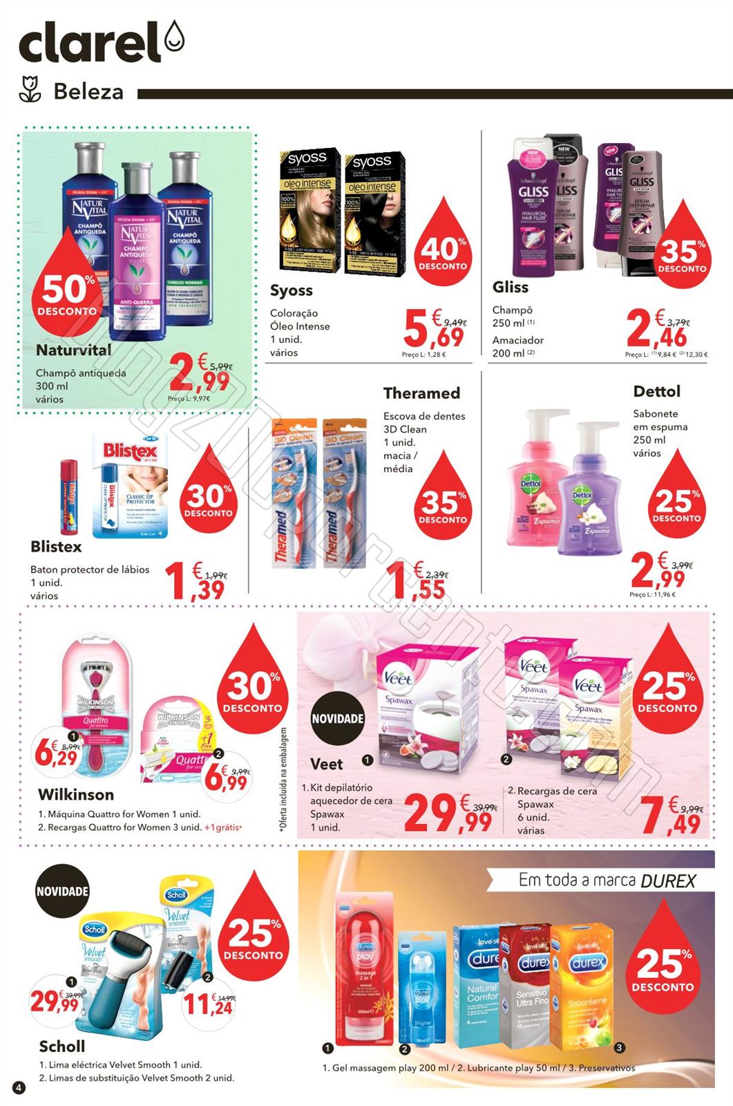 Antevisão Folheto CLAREL Promoções de 30 abril 