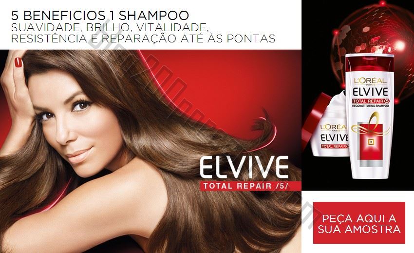 Amostra grátis ELVIVE total repair 5
