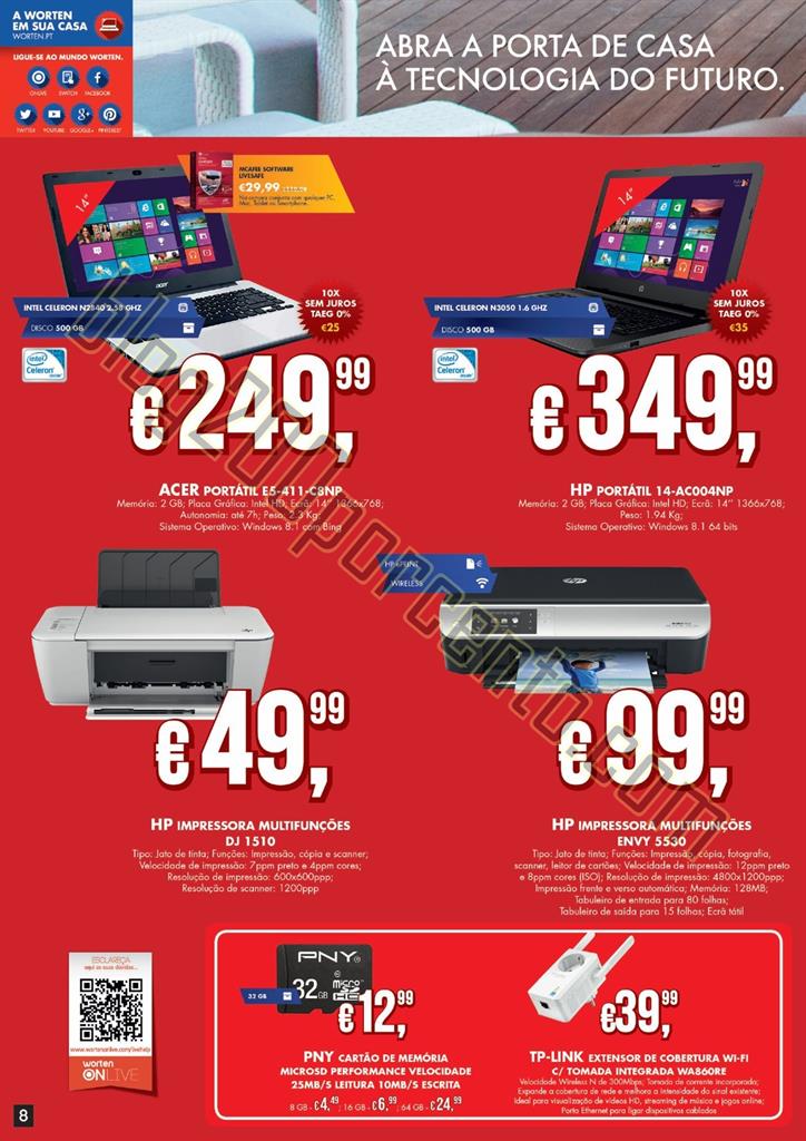 Novo Folheto WORTEN Promoções de 1 a 14 julho p8