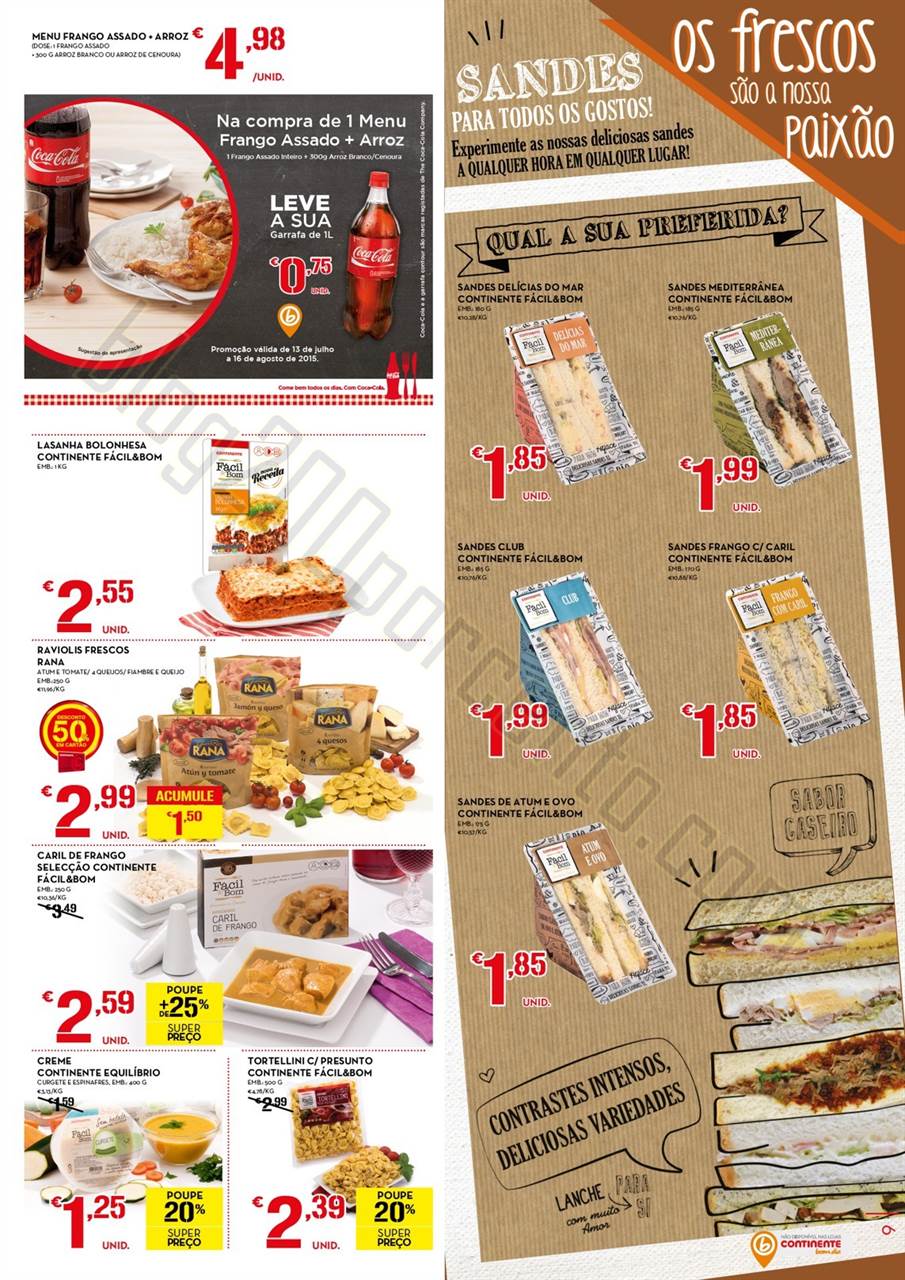 Antevisão Folheto CONTINENTE Promoções de 4 a 1