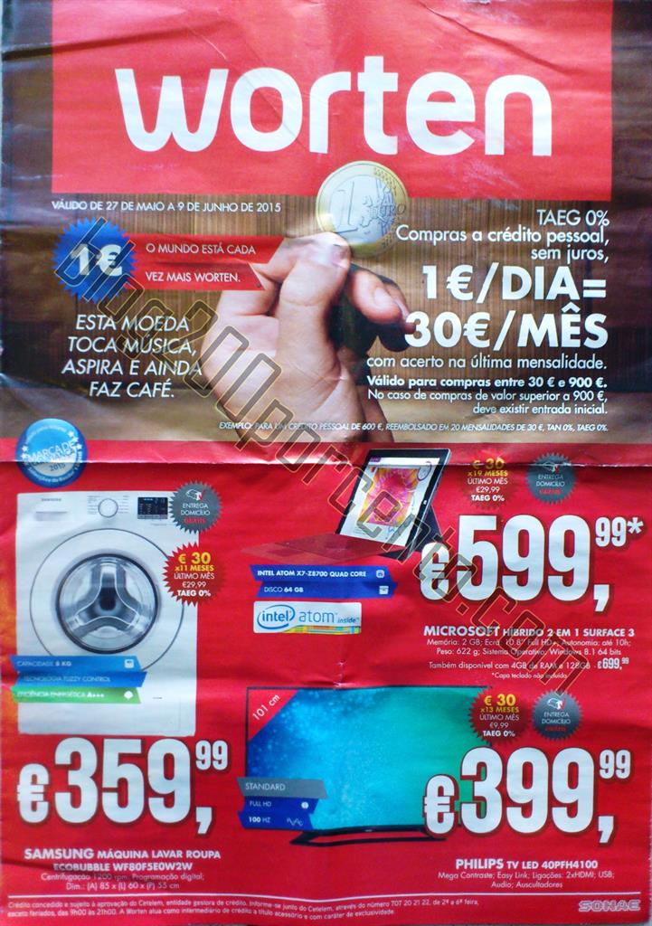 Antevisão Folheto WORTEN Promoções de 27 maio a