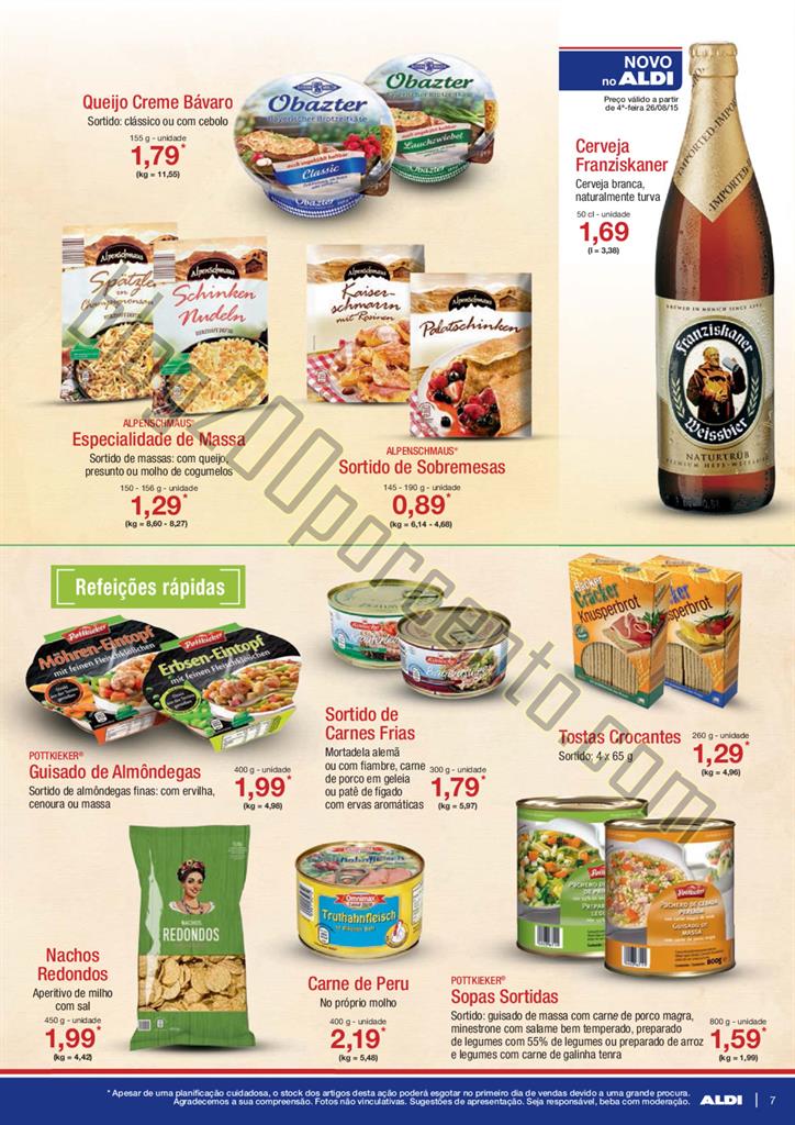 Antevisão Folheto ALDI Promoções a partir de 26