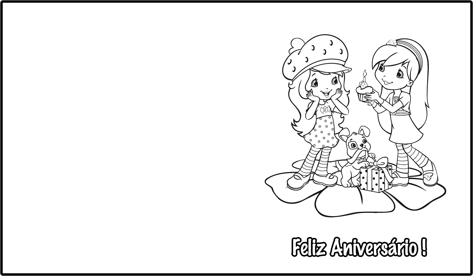 Feliz Aniversário! - Desenhos para Colorir - Brinquedos de Papel