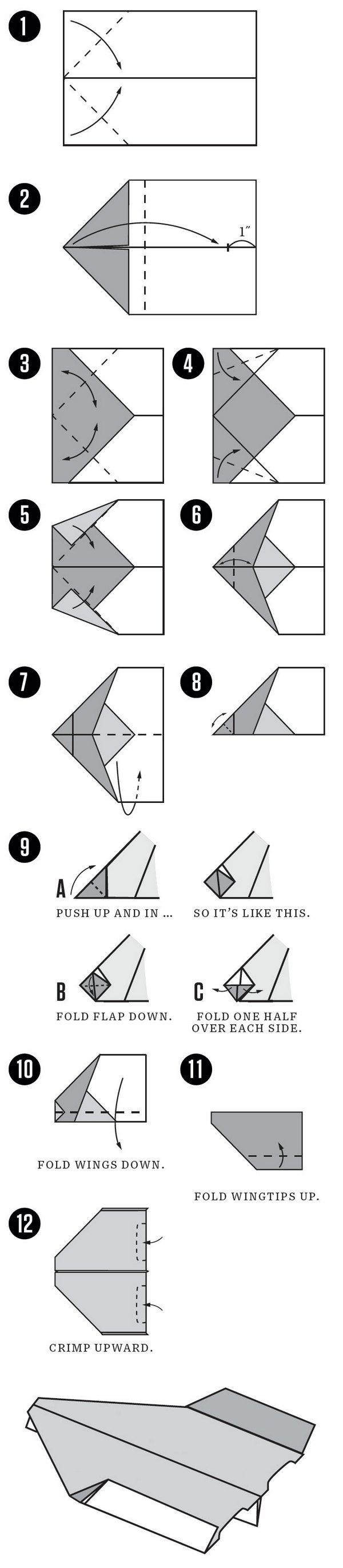 construir aviões em papel