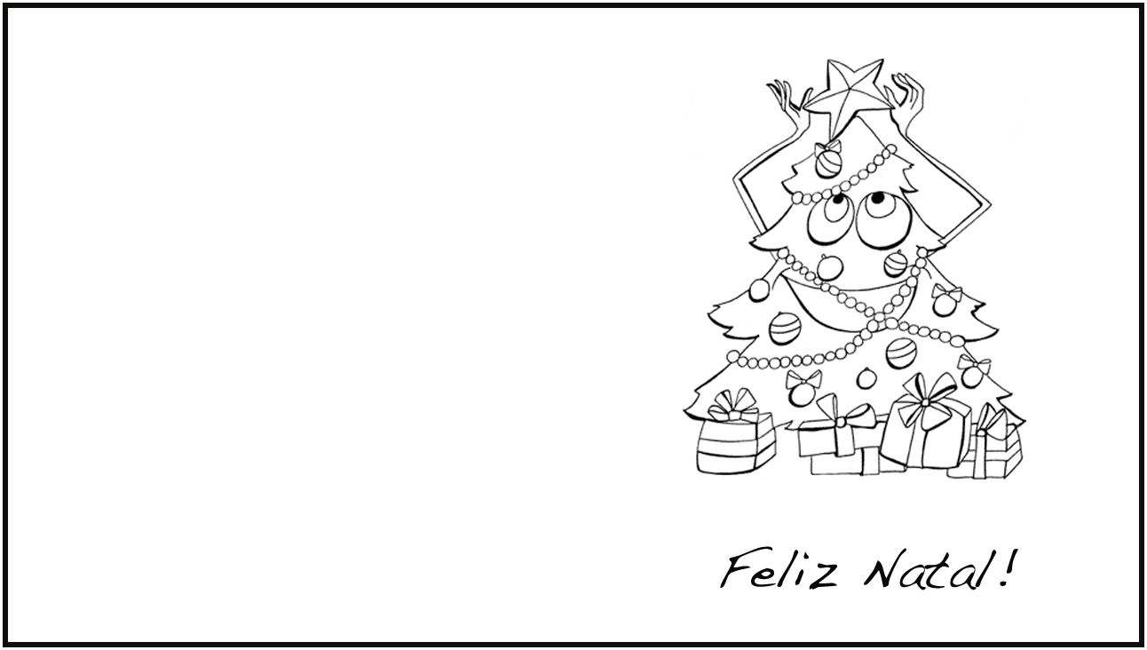 Desenho de Pai Natal feliz para Colorir - Colorir.com