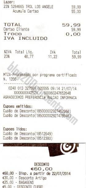 Resultado da acumulação CONTINENTE Trolley a 100%!