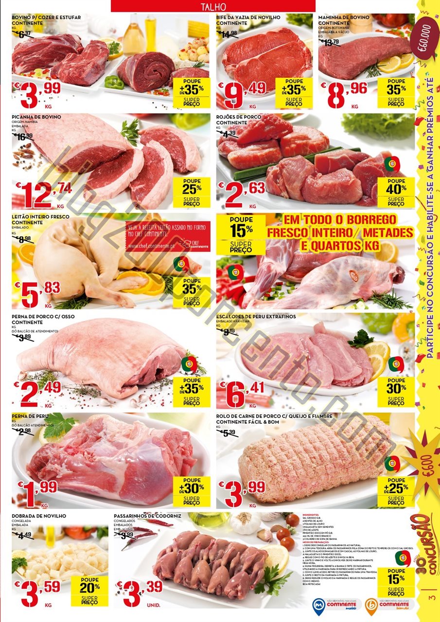 Antevisão folheto CONTINENTE promoções de 3 a 9