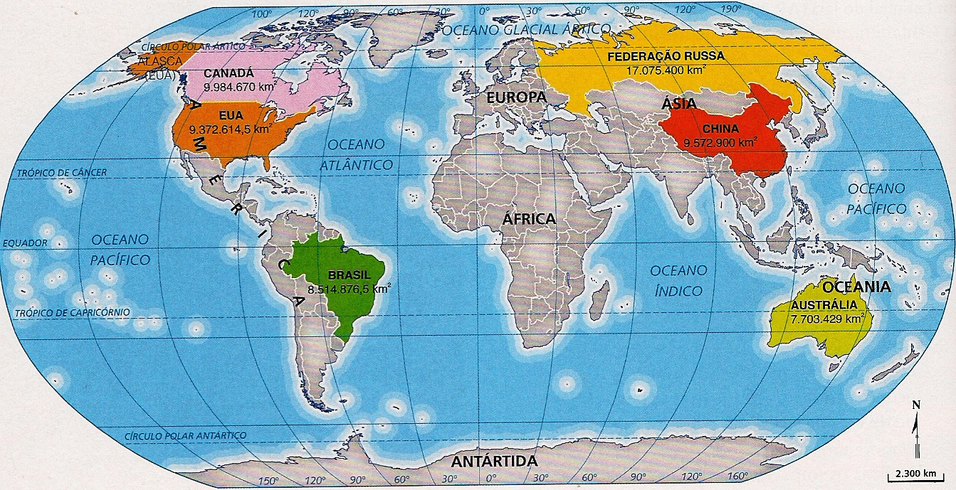 Globo com o mapa do mundo.