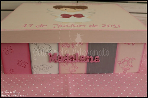 Caixa de batizado e moldura 