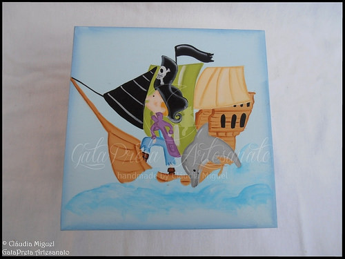 Caixa para ganchinhos, caixas de recordações bebé e placas de porta 