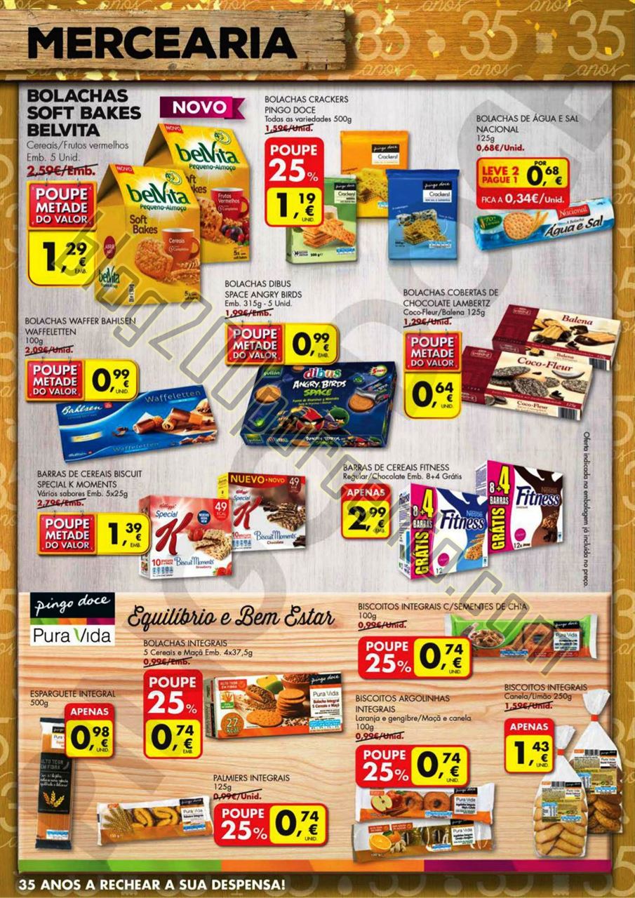 Antevisão Folheto PINGO DOCE 35 Anos promoções 